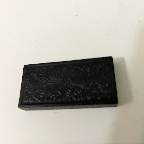 Vtg Hoyle Double Nine Black 55 Wood Dominoes Original Green Box - Picture 12 of 16